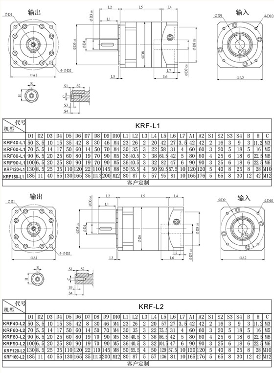 KRF160行星减速机